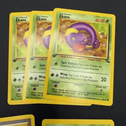 Lot of 15 Pokemon Fossil 1st Edition Non-Holo Commons LP - Image 3