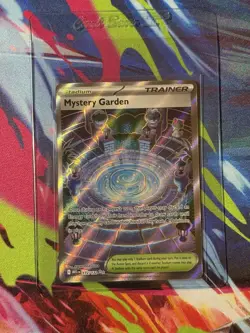 Pokemon TCG Mystery Garden Trainer Holo Card Mega Evolution 172/132 NM Condition - Image 1