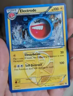 Pokemon Electrode Black And White Promo Team Plasma - Image 3
