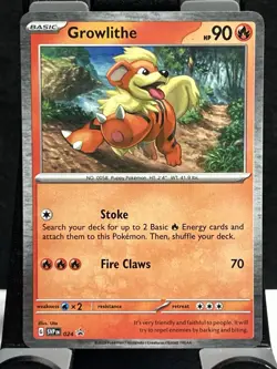 Pokemon TCG Growlithe Svp Black Star Promos SVP024 Holo Promo Cosmos Holo... - Image 1