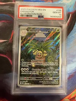 2025 PSA 10 Pokemon MEG EN-Mega Evolution Illustration Rare #135 Exeggutor - Image 1