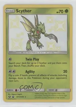 Shiny - Scyther Pokemon Sun & Moon Hidden Fates Vault #SV1 - Image 1