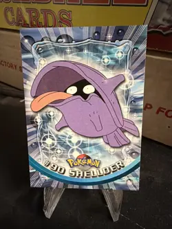 Topps Pokemon Shellder #90 2000 TV Animation Edition Non Holo Blue Logo - Image 1