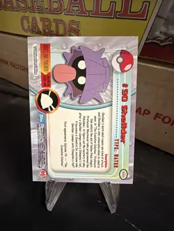 Topps Pokemon Shellder #90 2000 TV Animation Edition Non Holo Blue Logo - Image 2