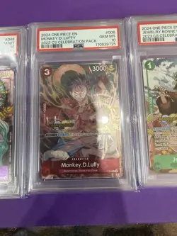 One Piece Card Game- CS 2024 Luffy / Bonney / Yamato Psa 10 Bundle - Image 3
