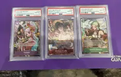 One Piece Card Game- CS 2024 Luffy / Bonney / Yamato Psa 10 Bundle - Image 1