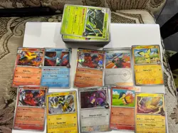 Pokemon TCG Destined Rivals BULK Approx 160 cards, Commons, Reverses, Holos - Image 1
