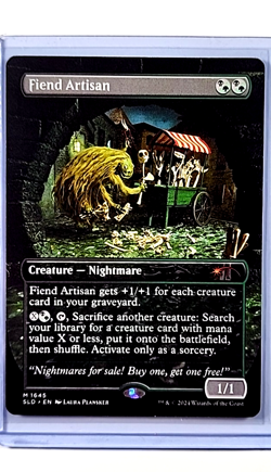 2024 MTG Magic the Gathering Secret Lair Drop SLD Borderless #1645 Fiend Artisan - Image 1