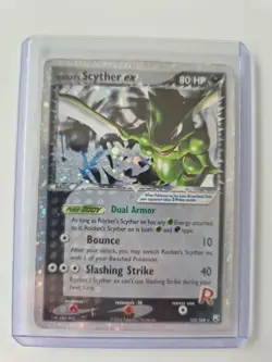 Rocket’s Scyther ex 102/109 EX Team Rocket Returns 2004 Authentic Pokemon Card - Image 1