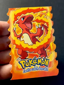 Charmeleon 5 of 12 Die Cut Embossed Pokemon Topps Blue Label - Image 3