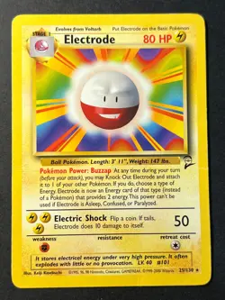 Electrode 25/130 Rare Base Set 2 - Pokemon Card WOTC - HP - Image 1