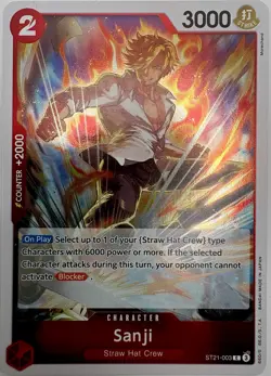 Sanji ST21-003 | One Piece TCG: EX Gear 5 English - OP Foil NM - Image 1