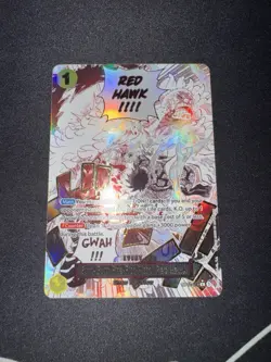 2025 One Piece OP11 Alternate Art #114 GUM-GUM FIRE-FIST PISTOL RED HAWK - Image 1