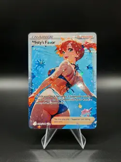 Misty Sexy Full Art Custom Waifu Trainer Card - Holo Foil - Image 1