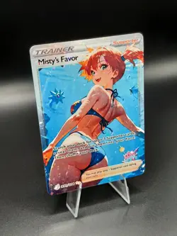 Misty Sexy Full Art Custom Waifu Trainer Card - Holo Foil - Image 2