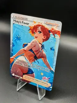 Misty Sexy Full Art Custom Waifu Trainer Card - Holo Foil - Image 3