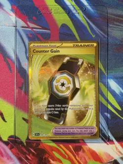 Full Art Pokemon Card: Counter Gain 249/191 Surging Sparks Ultra Rare - Image 1