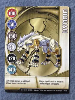 Bakugan Battle Brawlers | Hynoid 🥇 Gold Gate Card | 14/48 - Image 3