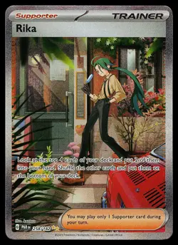 Pokemon Card - Rika Paradox Rift 258/182 Holo Special Illustration Rare - Image 1