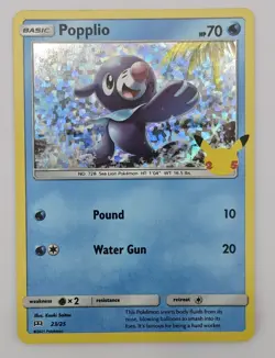Popplio 4/12 - McDonald's Collection 25th Anniversary - Pokemon Card - Near Mint - Image 1