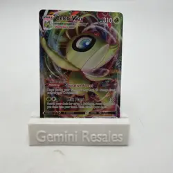 Pokemon TCG Sword Shield Chilling Reign Celebi VMAX 008/198 Ultra Rare Holo Card - Image 1
