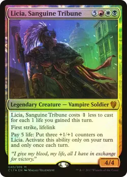 1x NM Licia, Sanguine Tribute MTG Commander 2017 C17 SV - Image 1