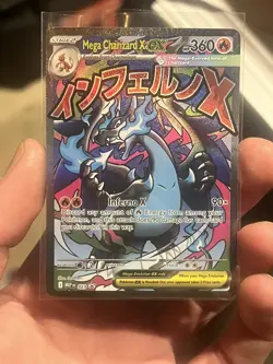Pokemon TCG Mega Charizard X EX 023 Mega Evolution Promo - Image 1