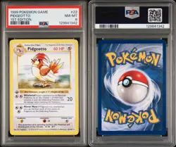 Pokemon Pidgeotto Base Set Shadowless 1st Edition - PSA 8 GREY GRAY stamp - Image 3