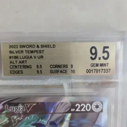 Pokemon TCG Lugia V SWSH301 Promo Holo Sword & Shield Beckett BGS 9.5 - Image 3