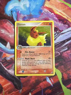 Flareon #5/115 EX Unseen Forces Reverse Holo Pokemon TCG Vintage Stamped 2005 - Image 1