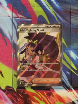 Iris's Fighting Spirit Full Art Holo Pokemon TCG 180/159 SV09: Journey Together - Image 1