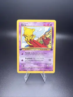 Pokemon TCG Abra Team Rocket 49/82 Regular 1st Edition Common - Image 1