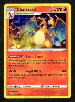Pokemon TCG Charizard Vivid Voltage 025/185 Holo Exclusive Cracked Ice Holo - Image 1