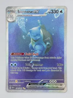 Blastoise ex 200/165 -Scarlet & Violet 151 Special Illustration Rare Pokemon -NM - Image 1