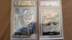 7 Slabs PSA BGS Mixed One Piece Pokemon Yu-Gi-Oh Attack On Titan Weiss Cards Lot - Image 5