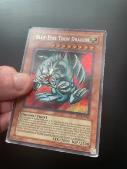 Yugioh Blue-Eyes Toon Dragon SRL-EN000 Secret Unlimited EdWorldwide Ed Damaged - Image 3