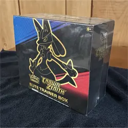 Pokemon TCG Crown Zenith Elite Trainer Box Lucario Promo Card English 2023 - Image 1