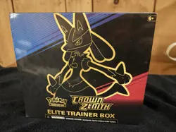 Pokemon TCG Crown Zenith Elite Trainer Box Lucario Promo Card English 2023 - Image 4