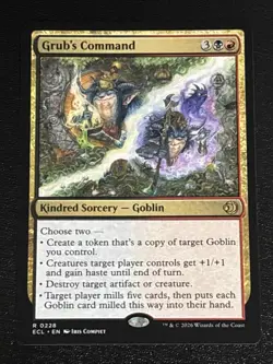 MTG Lorwyn Eclipsed Grub's Command 0228 NM Rare - Image 1