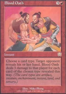1x Blood Oath - Foil Heavy Play MTG Magic - Kid Icarus - - Image 1