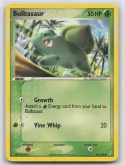 Pokemon - Bulbasaur 46/100 Common EX Crystal Guardians - Image 1