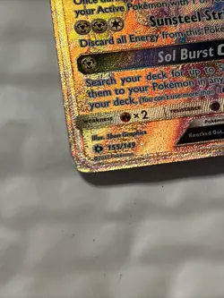 Pokemon TCG 2017 SM Solgaleo GX Secret Rare 155/149 | NM - Image 2