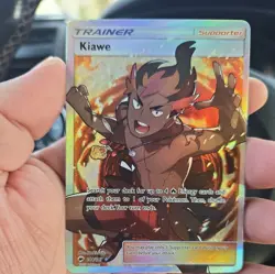Kiawe (Full Art) 144/147 Pokemon Sun and Moon Burning Shadows Holo - Image 1