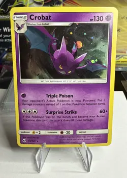 Pokemon SUM 56/149 - Guardians Rising Crobat Cosmos Promo - Near Mint - Image 1