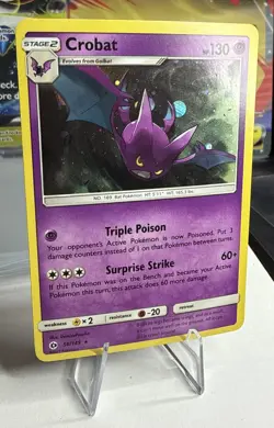 Pokemon SUM 56/149 - Guardians Rising Crobat Cosmos Promo - Near Mint - Image 2