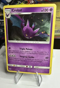 Pokemon SUM 56/149 - Guardians Rising Crobat Cosmos Promo - Near Mint - Image 3
