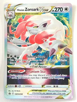 Hisuian Zoroark VStar SWSH298 Black Star Promo - Pokemon TCG - Lightly Played LP - Image 1