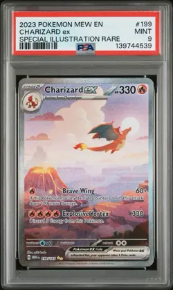 PSA 9 Mint - Charizard ex 199/165 - S&V 151 Special Illustration Rare Pokemon - Image 1