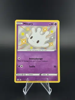 Pokemon - Milcery - SV057/SV122 - Shining Fates Shiny Vault - Holo NM - Image 1