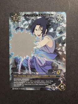 Naruto TCG Sasuke Uchiha Full Art Foil Promo Card LP PR-068 Shonen Jump - Image 1